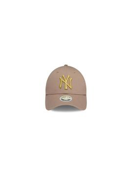 Gorra New Era New York Yankes Metallic Mujer