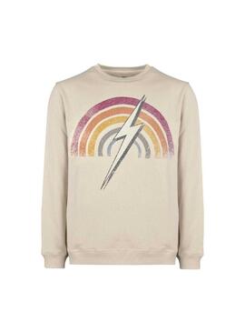 Sudadera Lightning Bolt Rainbow Crew Hombre