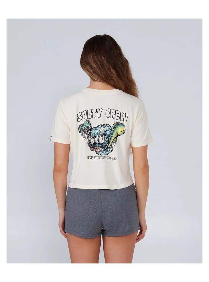 Camiseta Salty Crew Shaka Crop Mujer