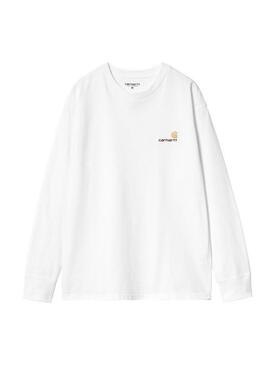 Camiseta Carhartt L/S American Script Hombre