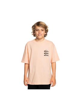 Camiseta Quicksilver Vertical Logos Niño