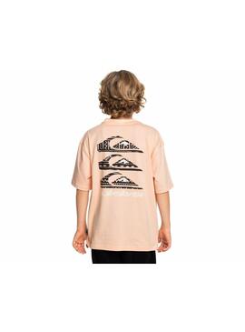 Camiseta Quicksilver Vertical Logos Niño