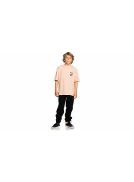 Camiseta Quicksilver Vertical Logos Niño