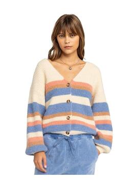 Cardigan Roxy Marble Tiles Mujer