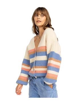 Cardigan Roxy Marble Tiles Mujer