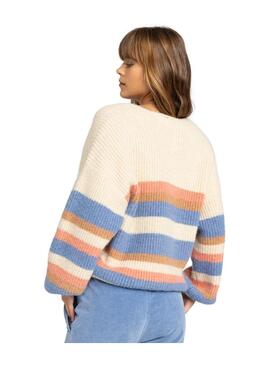 Cardigan Roxy Marble Tiles Mujer