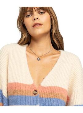 Cardigan Roxy Marble Tiles Mujer