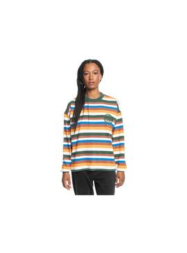 Camiseta Quicksilver Uni Stripe Mujer