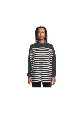 Camiseta Quicksilver Uni Ls Block Mujer