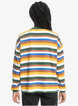 Camiseta Quicksilver Uni Stripe Mujer