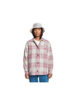 Camisa Quicksilver Uni Plaid Overshirt Mujer