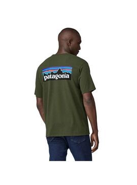 Camiseta Patagonia P6 Logo Responsibili Hombre