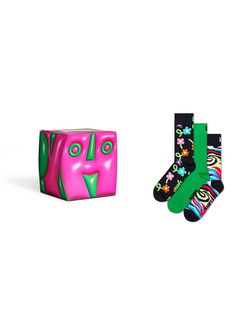 Calcetines Happy Sock Pack hyper Cube Gift