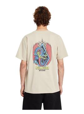 Camiseta Volcom Draggin Stone Hth Hombre