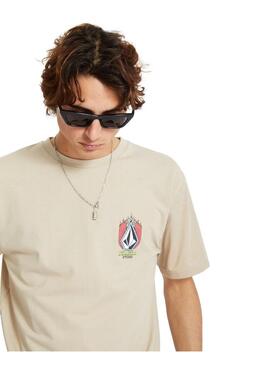 Camiseta Volcom Draggin Stone Hth Hombre