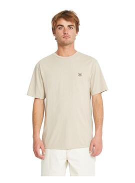 Camiseta Volcom Circle Blanks Hth Hombre