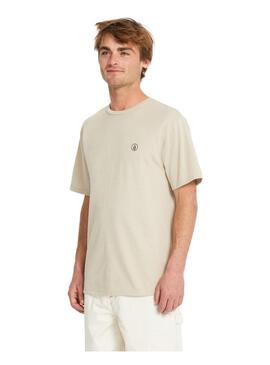 Camiseta Volcom Circle Blanks Hth Hombre