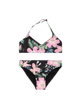 Bikini Roxy Shadow Floral Brasic Set Niña