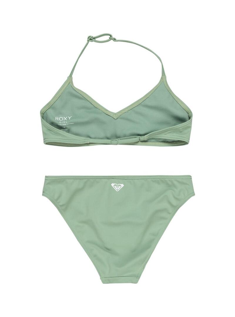 Bikini Roxy Solid Active Tri Niña