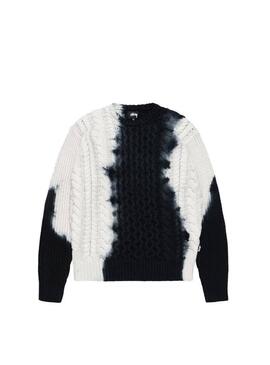 TIE DYE FISHERMAN SWEATER