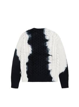 TIE DYE FISHERMAN SWEATER