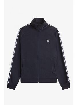 Sudadera Fred Perry Contrast Tape Track Jacket hombre