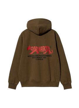 Sudadera Carhartt Hooded Rocky Script Hombre