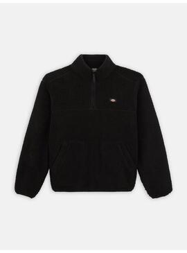 Sudadera Dickies Mount Hope quarter zip black hombre