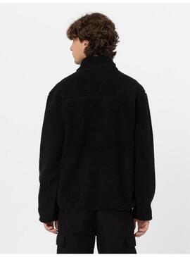 Sudadera Dickies Mount Hope quarter zip black hombre