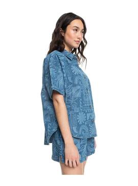 Camiseta Roxy Beach Nostalgia Denim Mujer