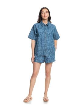 Camiseta Roxy Beach Nostalgia Denim Mujer