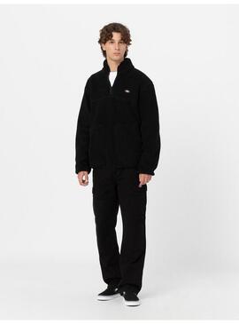 Sudadera Dickies Mount Hope quarter zip black hombre