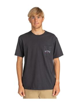 Camiseta Billabong Stacked Arch Pkt Hombre