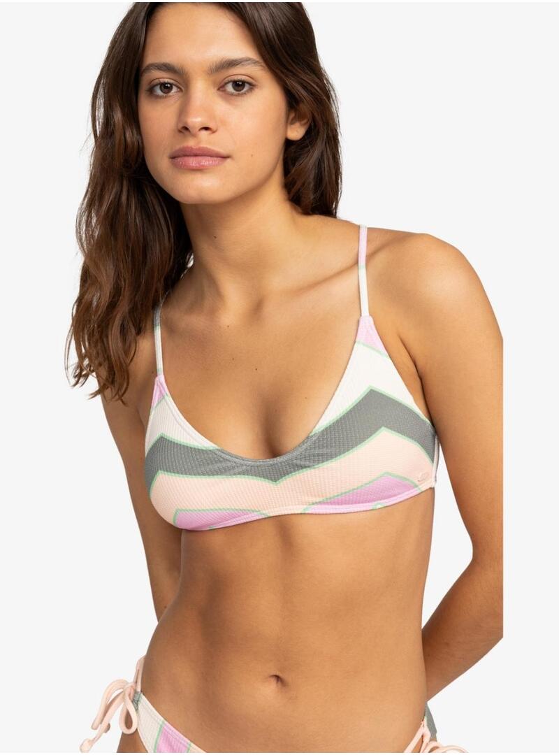 Sujetador Bikini Roxy Vista Stripe Strappy Mujer