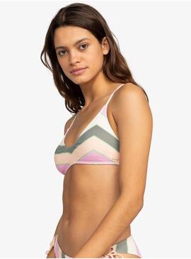 Sujetador Bikini Roxy Vista Stripe Strappy Mujer