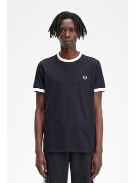 Camiseta Fred Perry Taped Ringer Hombre