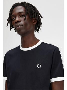 Camiseta Fred Perry Taped Ringer Hombre