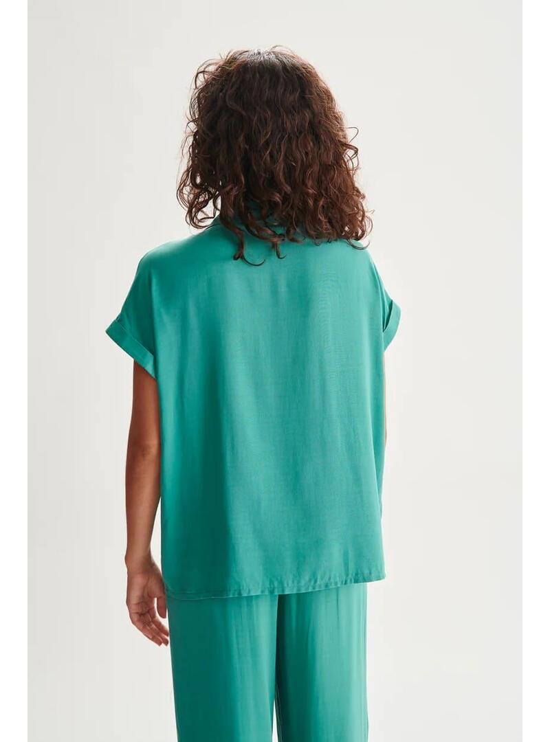Camisa 24 Colours Verde Mujer