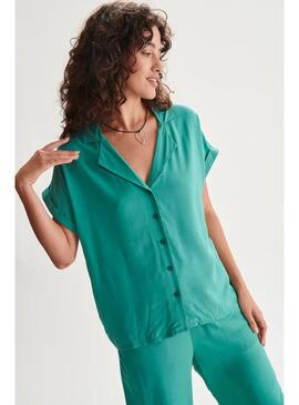 Camisa 24 Colours Verde Mujer