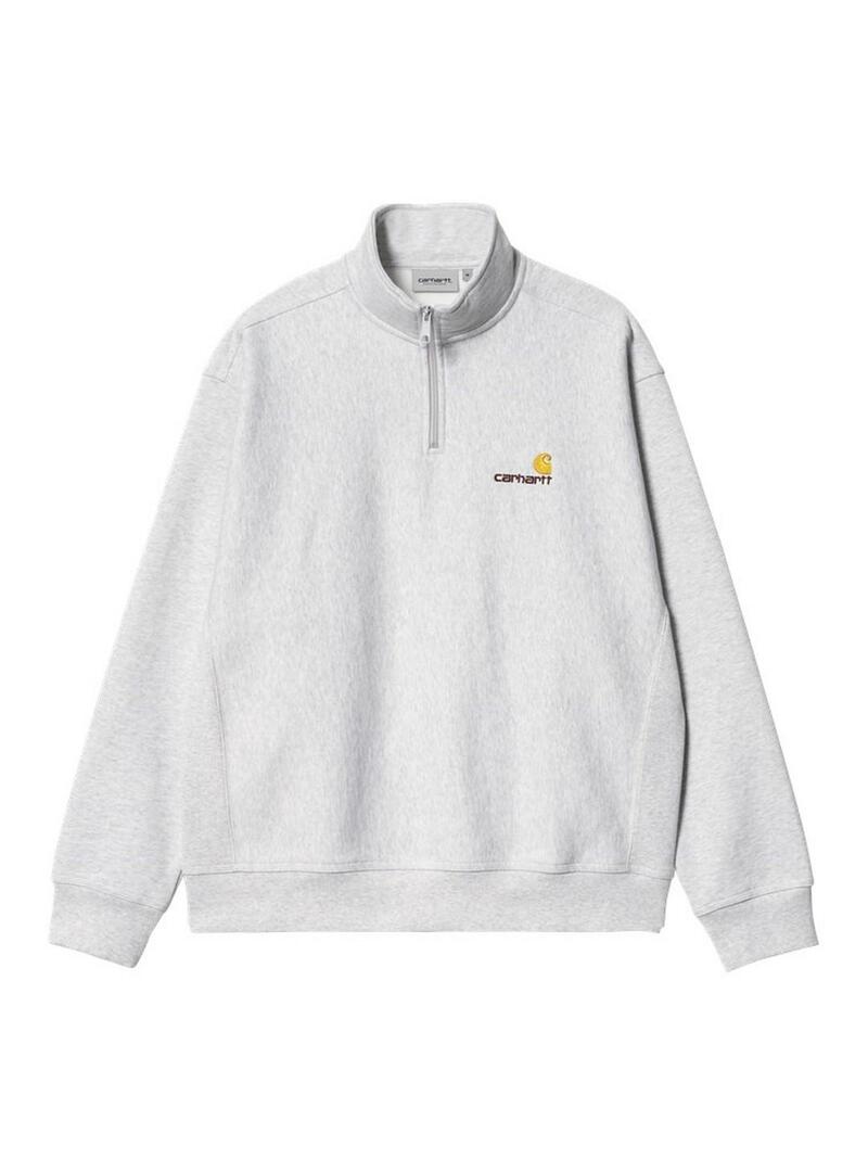 Sudadera Carhartt Half Zip American Script Hombre