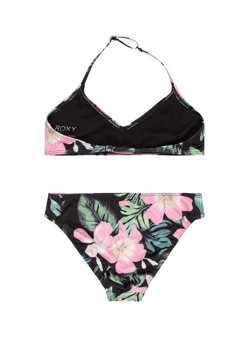 Bikini Roxy Shadow Floral Brasic Set Niña