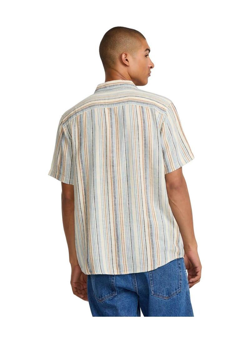 Camisa Rvca Exotica Stripe Hombre