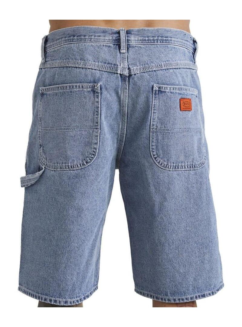Pantalon Corto Rvca Americana Denim Hombre