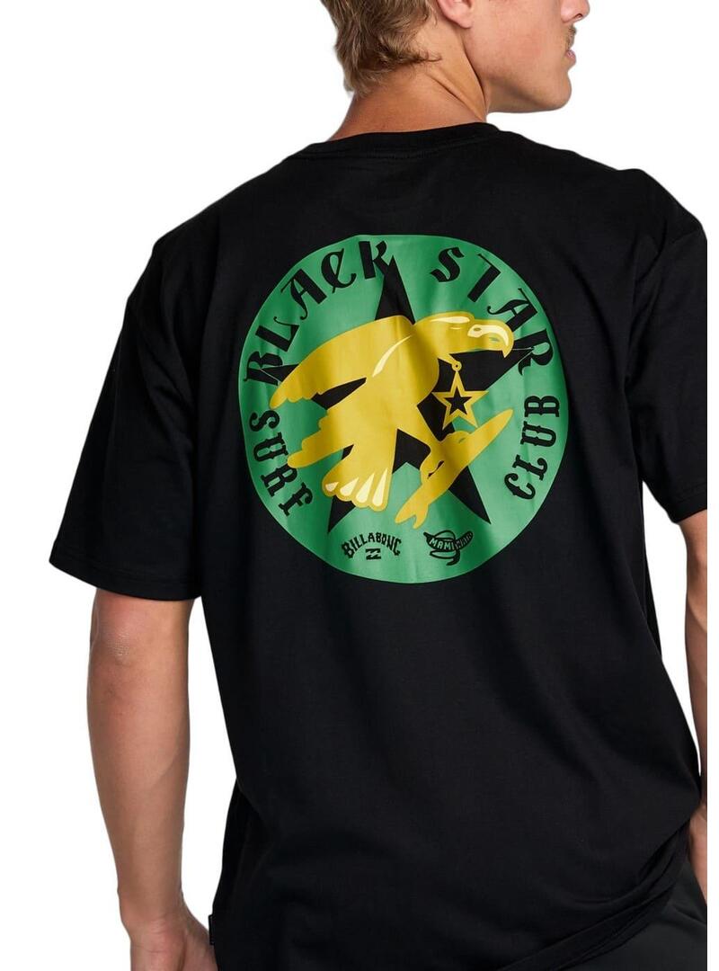 Camiseta Billabong Black Star Surf Regular Hombre