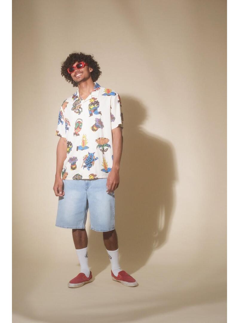 Pantalon Corto Volcom Billow Denim Hombre