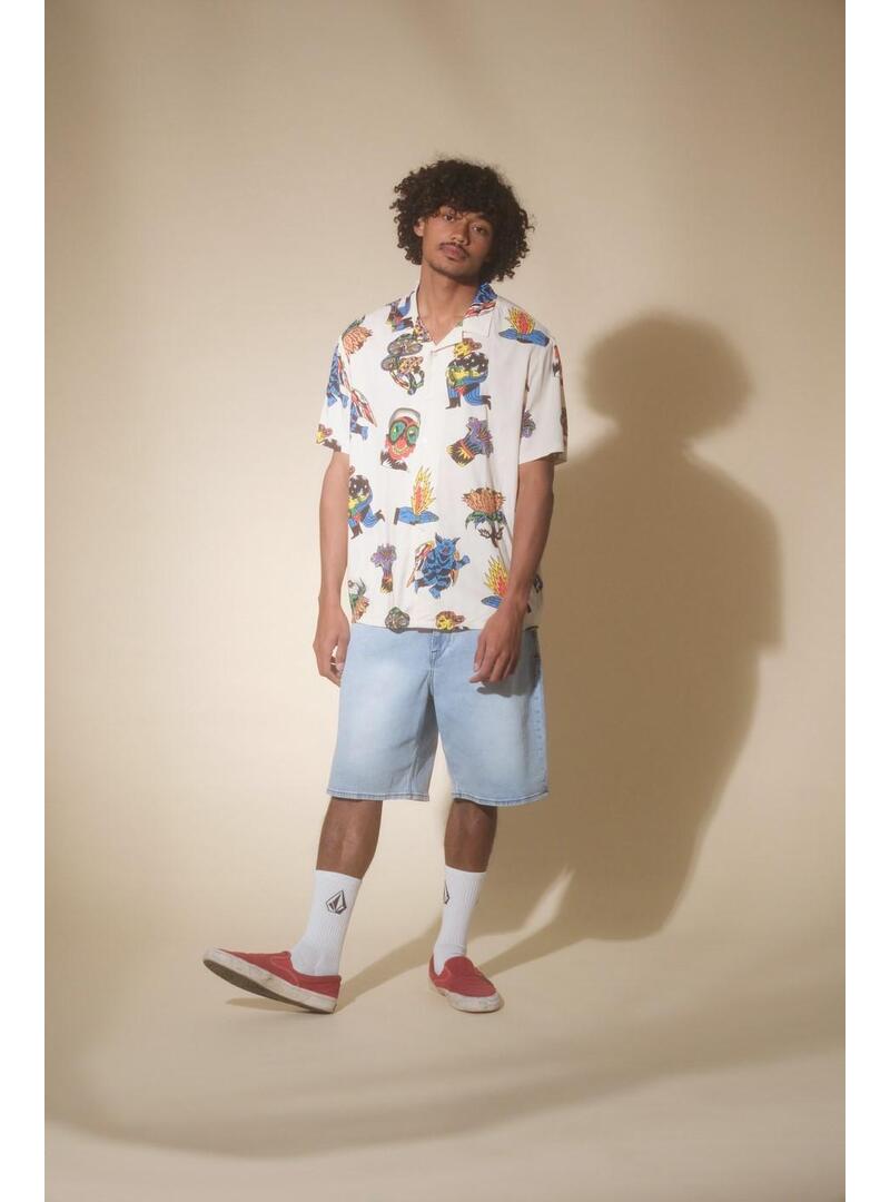 Pantalon Corto Volcom Billow Denim Hombre