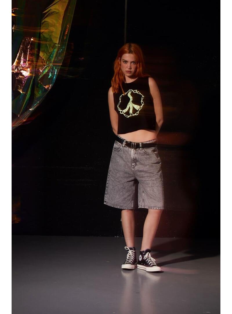 Pantalon Corto Volcom Beeggy Denim Mujer