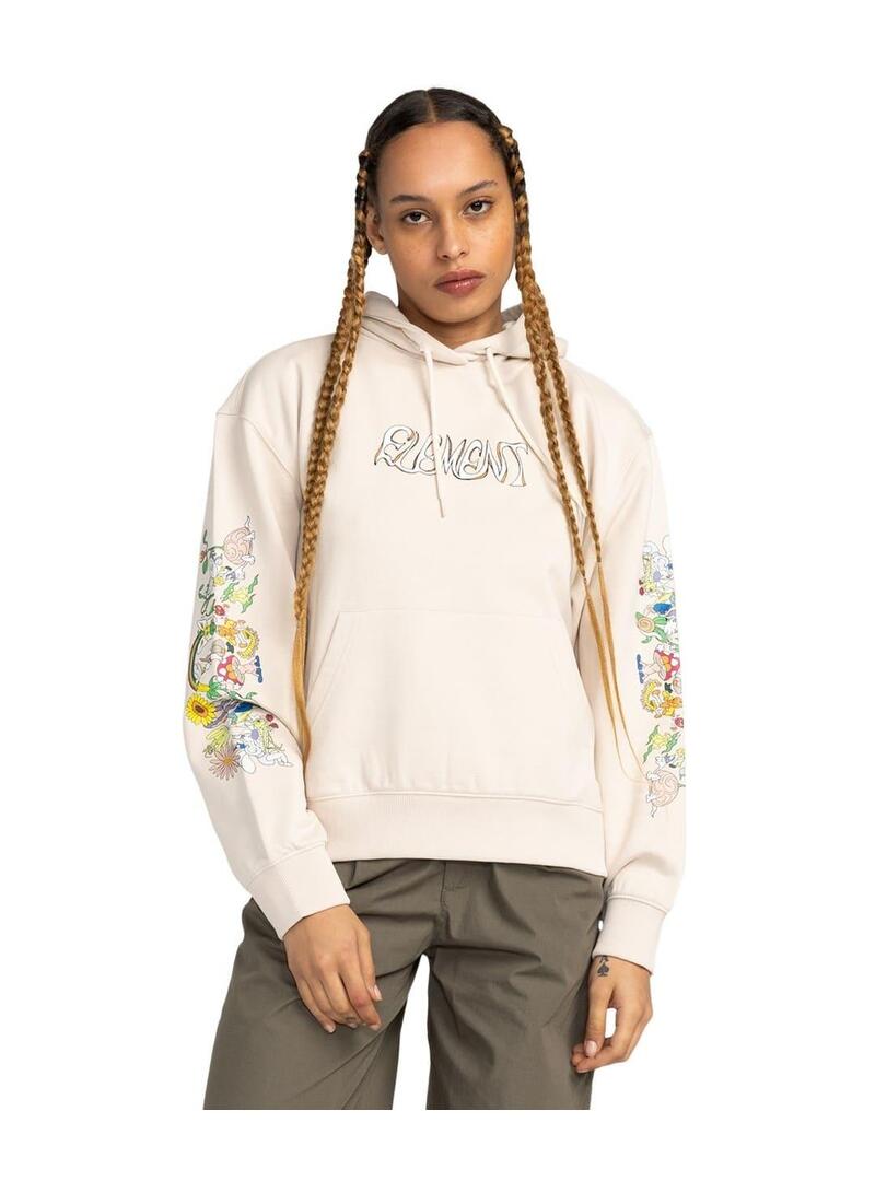 Sudadera Element Party Flower Mujer