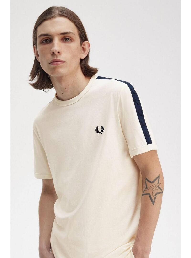 Camiseta Fred Perry Contrast Tape Ringer Hombre