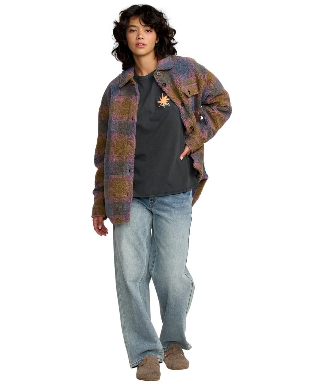 Chaqueta Rvca Bridie Sherpa Mujer